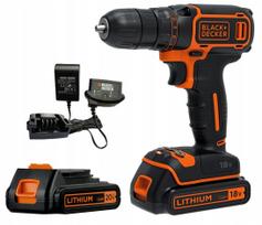 Akyumuliatorinis gręžtuvas BLACK+DECKER BDCDC18B, 18V, 2 x 1,5Ah, 30Nm