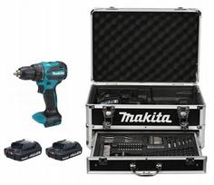 Atsuktuvas MAKITA DDF490WVX7 18V, 2 akumuliatoriai, aliuminio dėklas, priedai