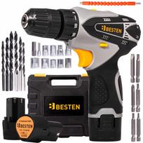 Belaidis suktuvas-gręžtuvas, 12V, 2 akumuliatoriai po 1,5Ah, su dėklu