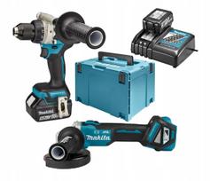 Akumuliatorinių įrankių rinkinys Makita DDF486 ir DGA513 18V 5Ah