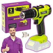 Atsuktuvas su smūgiu NAC SMART, 20V, 40Nm, 2 pavaros, LED lemputė