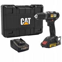 Akumuliatorinis 18V smūginis gręžtuvas CAT, 50 Nm, su įkrovikliu ir 20 priedų
