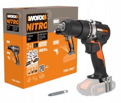 Atsuktuvas WORX WX102.9, 60 Nm, 13 mm, bešepetėlinis, 20V NITRO PowerShare