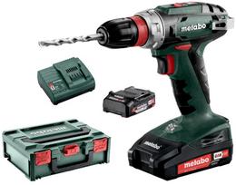 Akytrinis gręžtuvas METABO BS 18 Quick, 2x2,0 Ah akumuliatoriai, SC60, 602217500