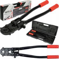 Hidraulinė presavimo priespaudė YATO PEX-AL-PEX, 3T, su „U“ matricos antgaliais 16–25 mm