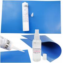 Klijai baseinų PVC dangoms su lopu 27x50 cm ir nuriebalintojas 100 ml