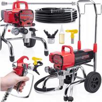 Dažų purkštuvas Techrebal Maranello Plus, 2000W, su stūmokliu, vežimėliu ir 10 m žarna