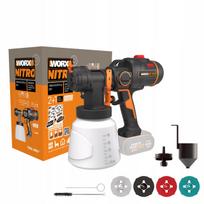 Dažymo pistoletas WORX WX020, 20V, be šepetėlių