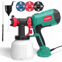 Dažų purkštuvas Hychika HVLP 600W, 1200 ml talpa, 3 antgaliai, EP013
