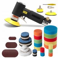 Poliravimo įrankių rinkinys MINI, 25 mm, 50 mm, 75 mm, su ekscentrinėmis kempinėlėmis