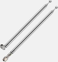 Teleskopinė antena 75 cm, 2 vnt., 7 dalių, su SMA jungtimi, televizoriui ir radijui