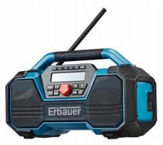 Radijo imtuvas ERBAUER su Bluetooth, DAB, įkraunamas, 18V/230V