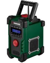 Statybinis radijas PARKSIDE PBR 10W, USB, AUX, Bluetooth, DAB+, FM, 220V/12V/20V maitinimas