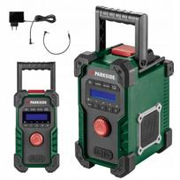 Belaidis statybinis radijas PARKSIDE PBR 10 A1 su Bluetooth, DAB/DAB+/FM