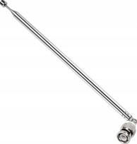 Teleskopinė antena 100 cm, 7 dalių, su BNC jungtimi, tinka TV, DAB, FM radijui