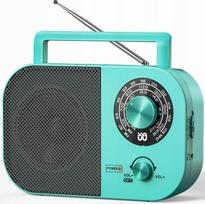 Nešiojamas radijas FM/AM/SW, analoginis ir skaitmeninis, su tvirtu laikikliu