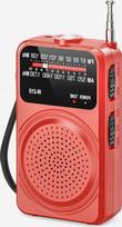 Nešiojamas radijas TOURIST RED su FM/AM ir žibintuvėliu