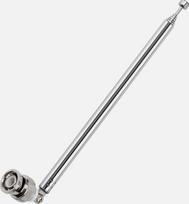Teleskopinė antena 75 cm, BNC, radijo ir TV, sidabrinė