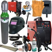 Suvirinimo aparatas WELDMAN MIG/MAG/MMA IGBT, 230V, su rėmo komplektu