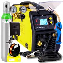 Pusiau automatinis suvirinimo aparatas Magnum MIG MAG 208 Alu Synergy, balionų komplektas, 40–200A
