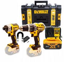 Akumuliatorinių įrankių rinkinys DeWalt DCK266P1T, gręžtuvas ir smūginis suktuvas, 18V XR, 1x5Ah