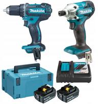 Elektrinių įrankių rinkinys MAKITA DLX2339JX1-2, 18V, DDF482 + DTD156, 2 akumuliatoriai