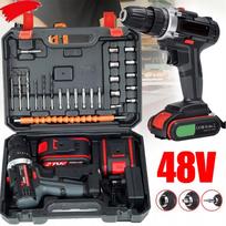 Akumuliatorinis smūginis gręžtuvas-suktuvas 2x 48V komplektas