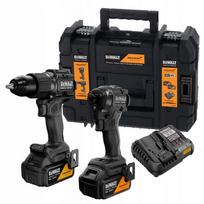 Akumuliatorinis "DeWalt DCK2222MP" gręžtuvas-suktuvas su kampiniu priedu, 18V, 2 x 5,0 Ah
