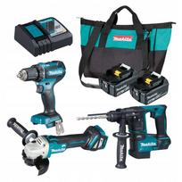 Elektrinių įrankių rinkinys Makita DLX3179TX1, 18 V