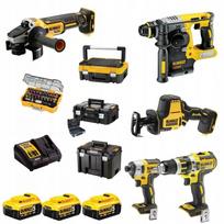 Įrankių rinkinys DEWALT, 5 dalių, 18V, 3x5.0Ah baterijos