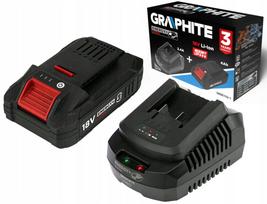 Akumuliatorius GRAPHITE 4.0Ah su krovikliu 2.4A Energy+ 58GE132-1