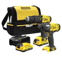 Akumuliatorinių suktuvų rinkinys STANLEY FATMAX V20, 2 x 2,0 Ah