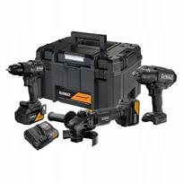 Akumuliatorinių įrankių rinkinys DeWalt McLaren, 2x5,0 Ah, su dėklu