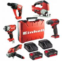 Bevielių elektrinių įrankių rinkinys su baterijomis Einhell 10, didelis