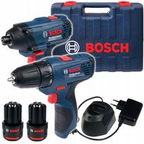 Atsuktuvų rinkinys BOSCH GSR 120-LI ir GDR 120-LI, 2x2,0Ah akumuliatoriai, lagaminas