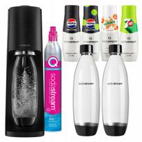 Soda Stream TERRA gazavimo aparatas su 2 buteliais ir gėrimų sirupais: Pepsi Max, Lime, 7UP Free, Mirinda