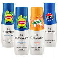 Sirupų rinkinys Sodastream sodintuvui: Lipton Ice Tea Lemon, Mirinda, Pepsi, 2 vnt.