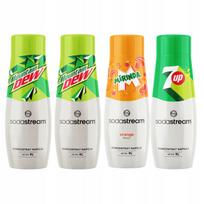 Sirupų rinkinys SodaStream: 2x Mountain Dew, Mirinda, 7UP (4 vnt.)