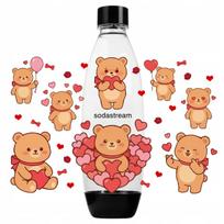 Gazuoto vandens butelis SodaStream Bear su širdelėmis, dovanai