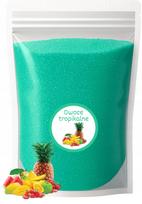 Cukraus vata „TROPICAL“ 1 kg, tropinių vaisių skonio, žalsvai mėlyna, skirta cukraus vatos aparatui