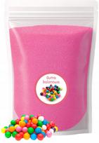 Cukrus vatos gamybai BALLOON GUM, 1 kg, rausvas, doypack maišelis