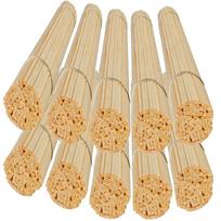 Medinės pagaliukai cukraus vatai MEGA ROUGH 38 cm, 1000 vnt., kvadratiniai