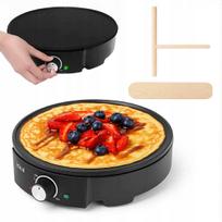 Blynų kepimo aparatas 30 cm, 1800 W, greitam blynų ir omletų kepimui be riebalų