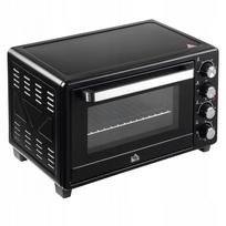 Mini orkaitė Homcom 32 l, grilis, 3 režimai, juoda