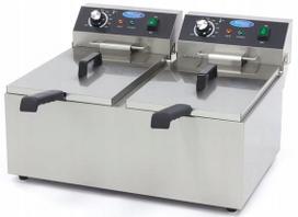 Elektrinė gruzdintuvė MAXIMA 2 x 11 l, 6 kW, 09365227, profesionali