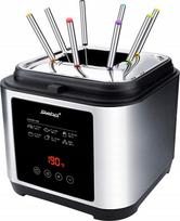 Elektrinė gruzdintuvė ir fondiu STEBA, 2,5 l, 1200 W, juoda plieninė