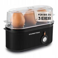 Kiaušinių virimo aparatas GOURMETmaxx, 3 kiaušiniams, 210 W, juodas