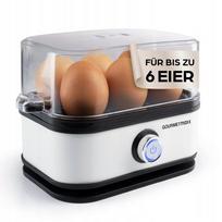 Kiaušinių viryklė GOURMETmaxx, 6 kiaušiniams, 400 W, balta
