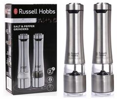 Elektrinis malūnėlis Russell Hobbs, 2 vnt., druskai ir pipirams, sidabrinis