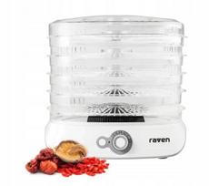 Maisto džiovyklė grybams RAVEN ESS004X, 500 W, 5 padėklai, balta
